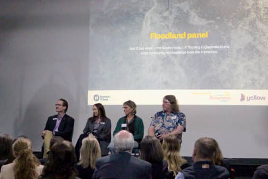 Floodland Screening Panel hosted by Jo Killick, director of Prepared Communities at the Yellow Company
